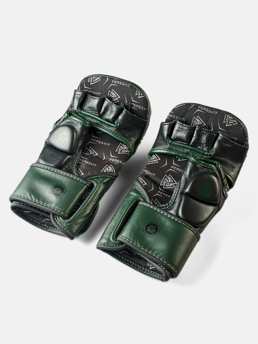Core Leather MMA Gloves Military Green, Photo № 3